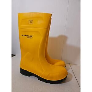 Dunlop Purofort Yellow safety toe work boots - size 13